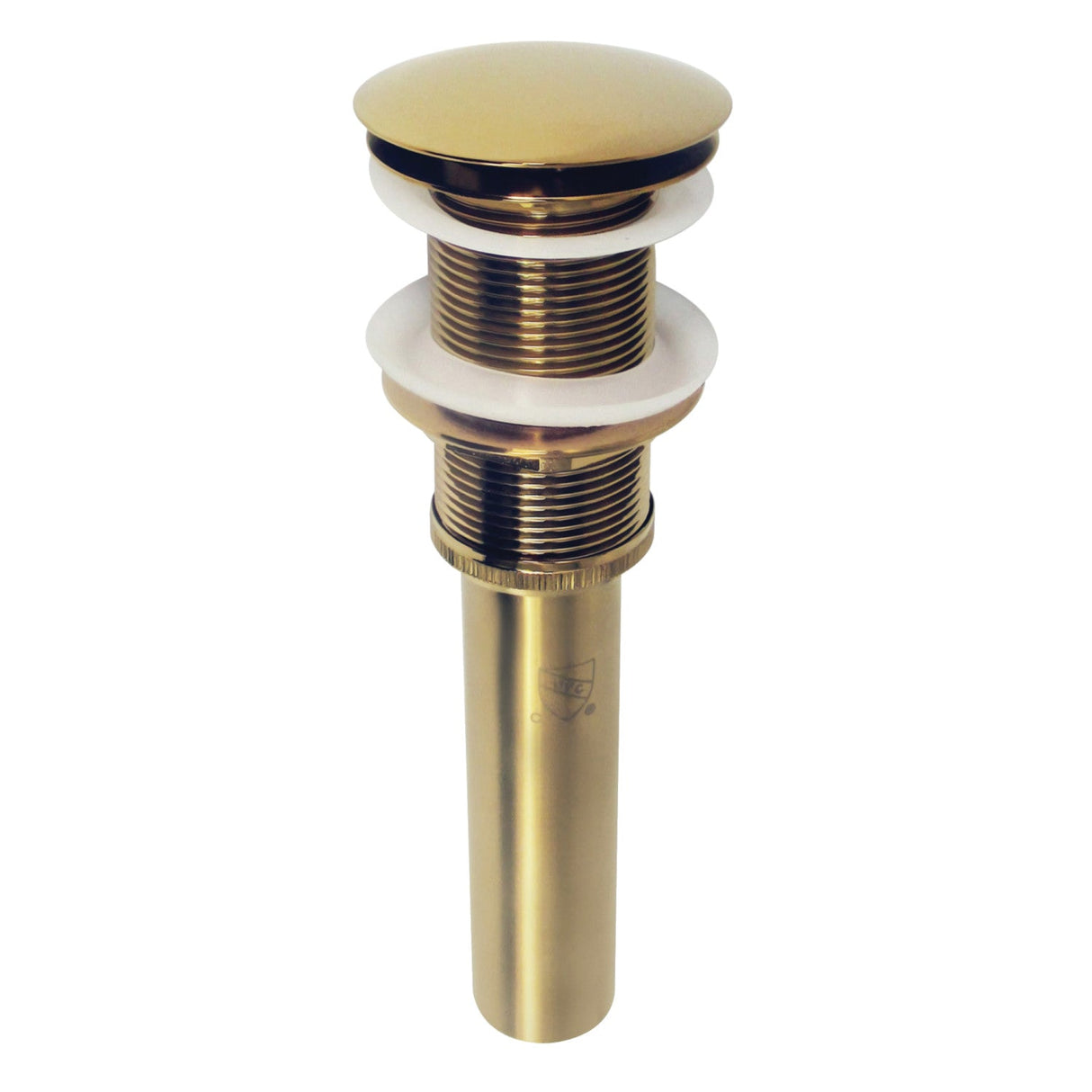 Coronet EV8317 Brass Push Pop-Up Bathroom Sink Drain, Brushed Brass