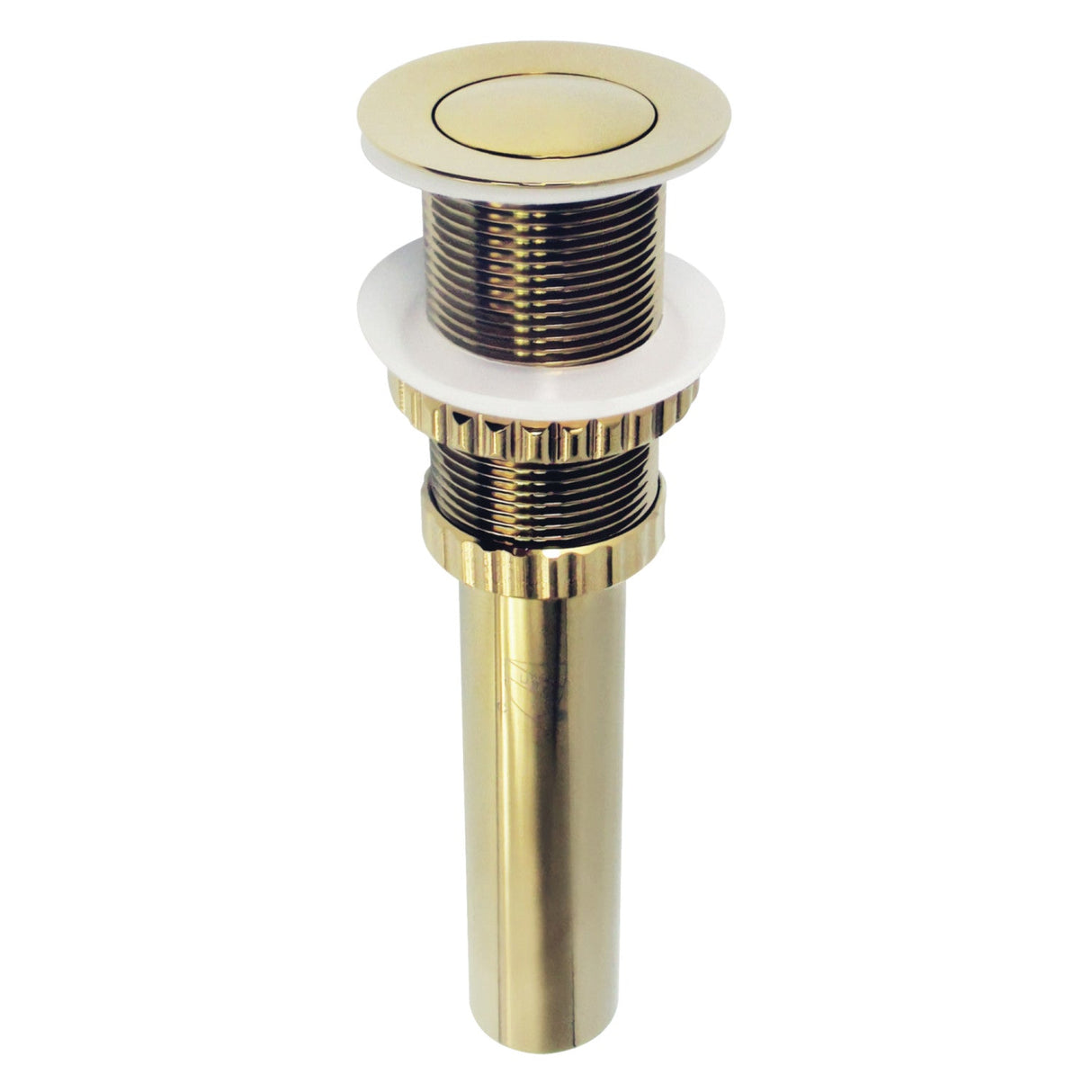 Coronet EV8412 Brass Push Pop-Up Bathroom Sink Drain, Polished Brass