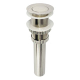 Coronet EV8416 Brass Push Pop-Up Bathroom Sink Drain, Polished Nickel