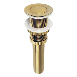 Coronet EV8417 Brass Push Pop-Up Bathroom Sink Drain, Brushed Brass