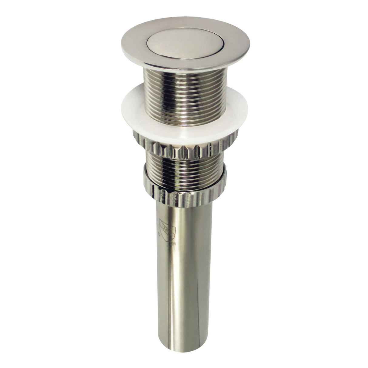 Coronet EV8418 Brass Push Pop-Up Bathroom Sink Drain, Brushed Nickel