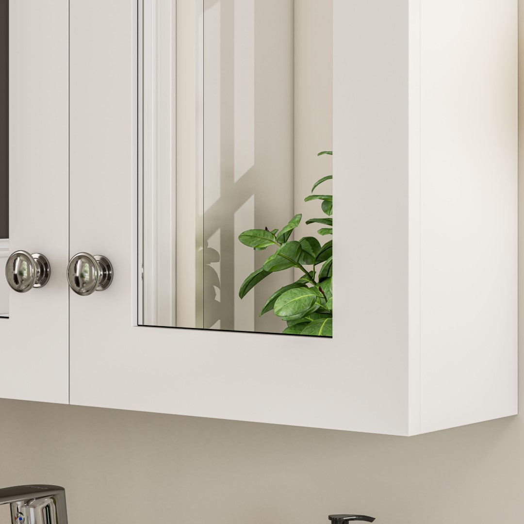 Eviva Tux 24 Inch White Wall Mount Medicine Cabinet