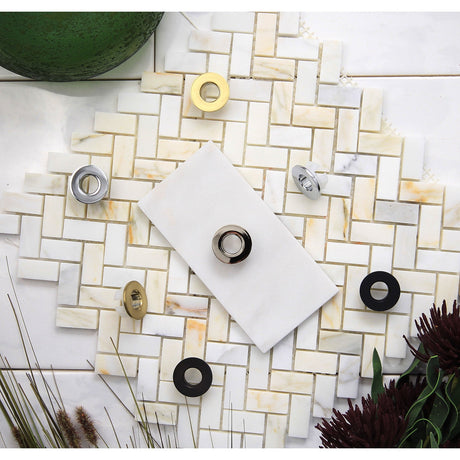 Made To Match EVF1118 Sink Overflow Hole Cover Ring, Brushed Nickel