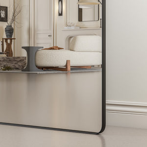 Eviva Harmony 30" x 40" Rectangular Black Metal Framed Mirror