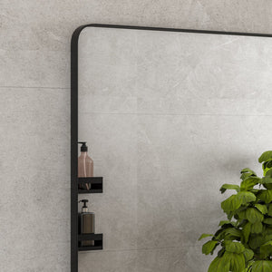 Eviva Harmony 36" x 30" Rectangular Black Metal Framed Mirror