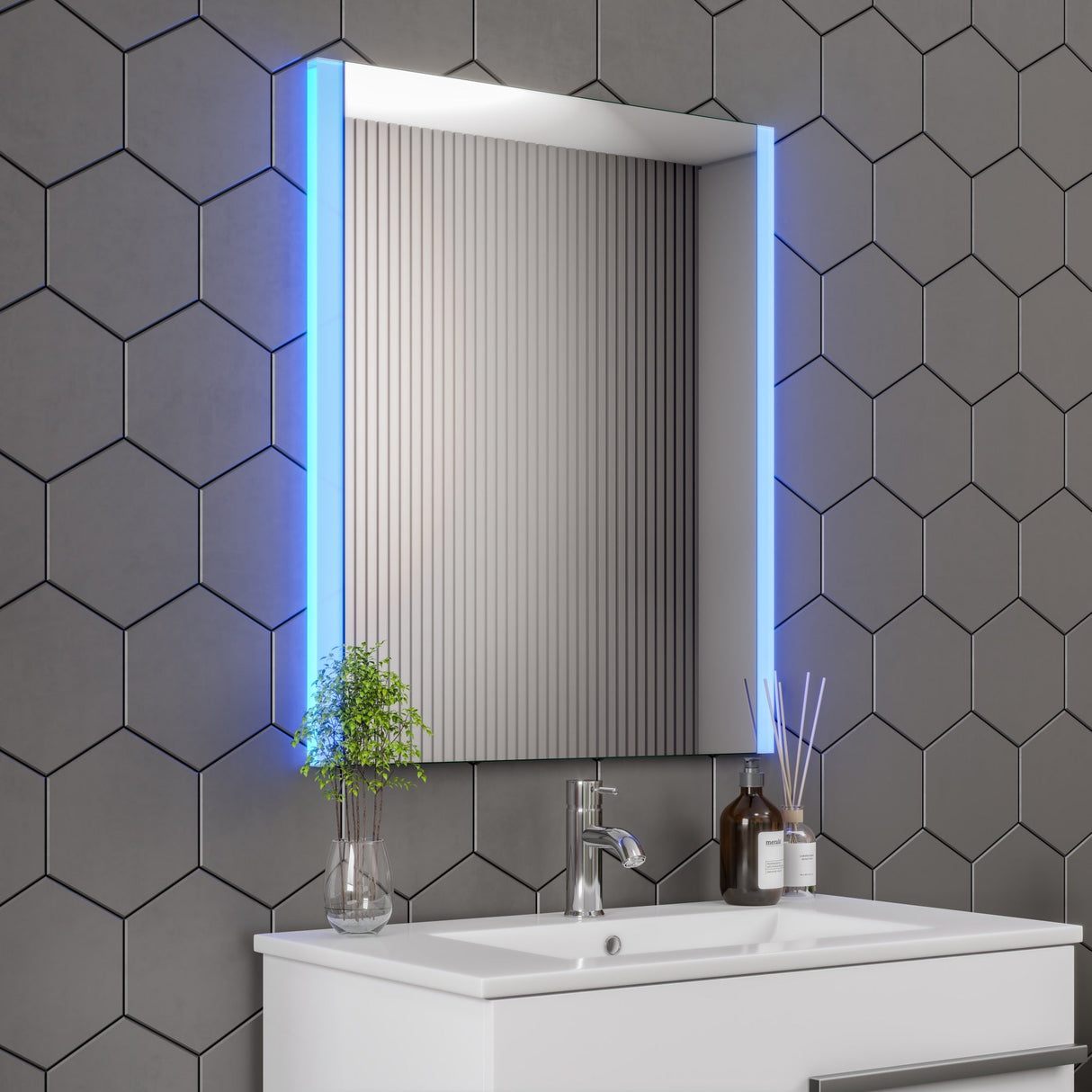 Eviva Lueza 24" x 31" Rectangular Frameless Mirror