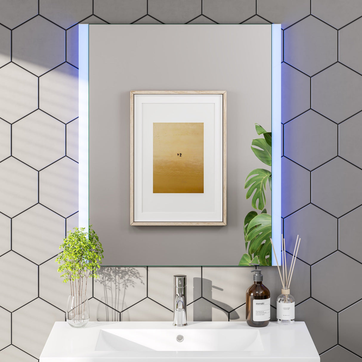 Eviva Lueza 24" x 31" Rectangular Frameless Mirror