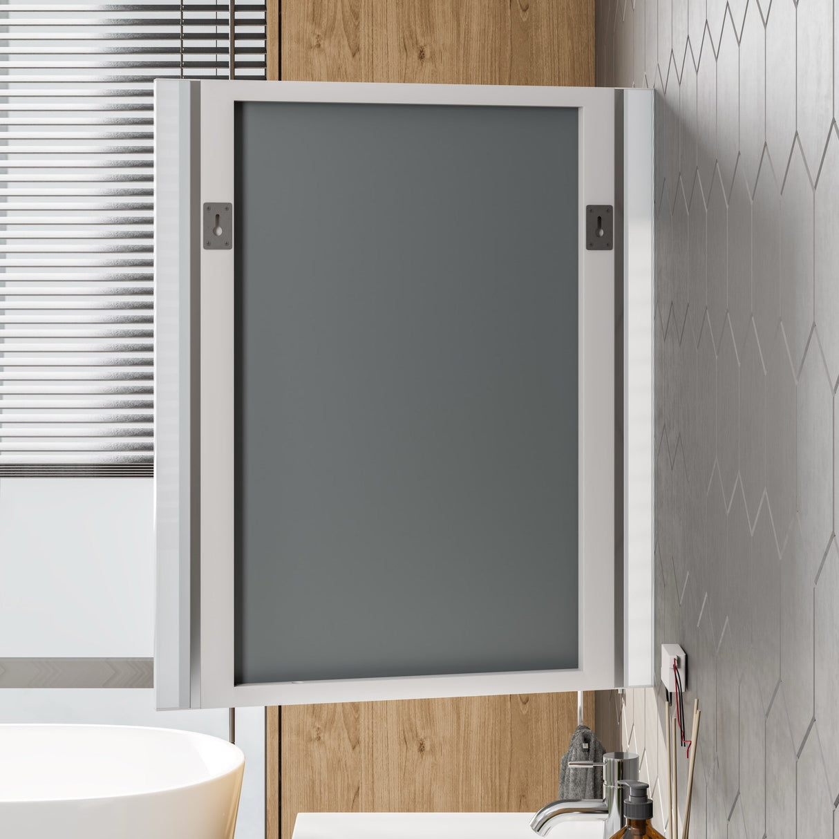 Eviva Lueza 24" x 31" Rectangular Frameless Mirror