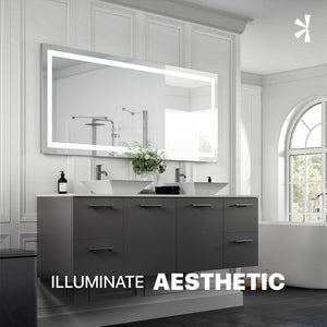 Eviva Lite 60" x 30" Rectangular Frameless Mirror