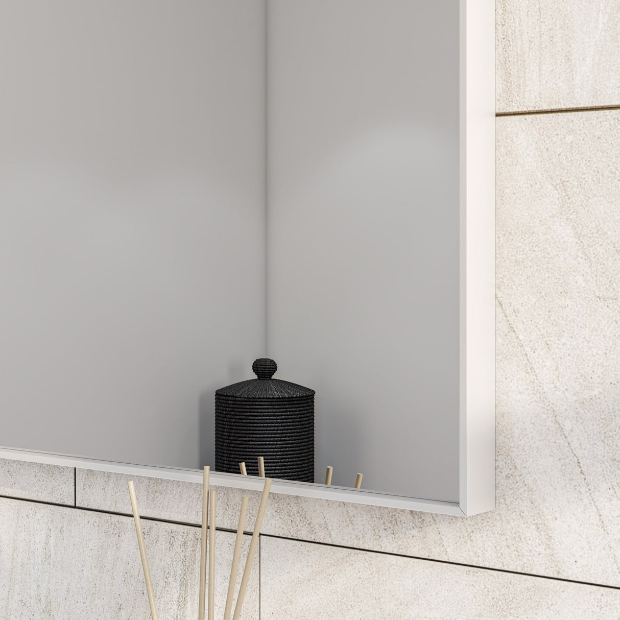 Eviva Lueza 40" x 24" Rectangular Frameless Mirror