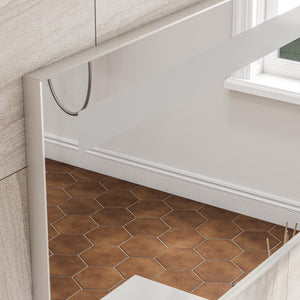 Eviva Lueza 40" x 24" Rectangular Frameless Mirror