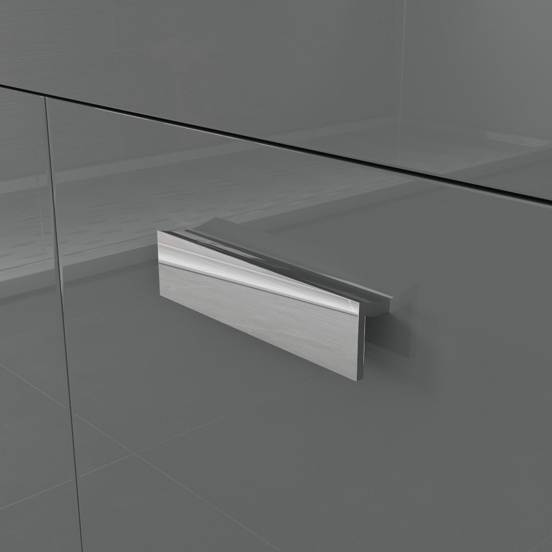 Lugano 42 in. Gray Single Sink Bath Vanity with Acrylic Top and Integrated Sink