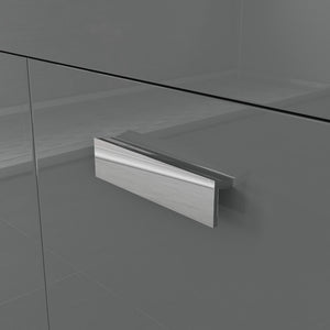 Lugano 42 in. Gray Single Sink Bath Vanity with Acrylic Top and Integrated Sink