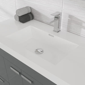 Lugano 42 in. Gray Single Sink Bath Vanity with Acrylic Top and Integrated Sink