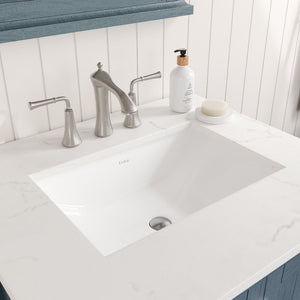 Britney 24 in. Ash Blue Single Sink Bath Vanity with Carrara Quartz Top and Undermount Porcelain Sink