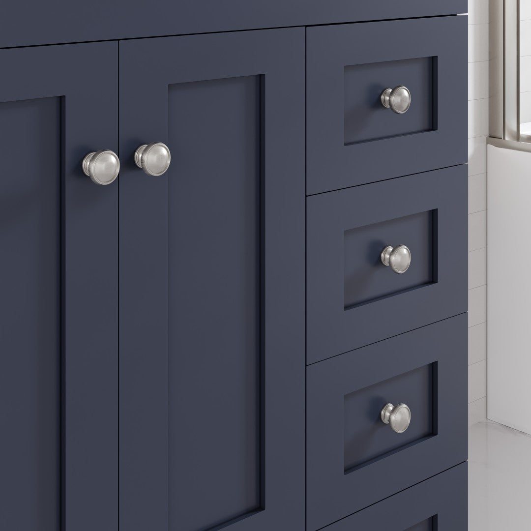 Acclaim 28 in. Dark Gray Single Sink Bath Vanity with Carrara Quartz Top and Undermount Porcelain Sink