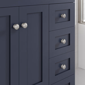 Acclaim 28 in. Dark Gray Single Sink Bath Vanity with Carrara Quartz Top and Undermount Porcelain Sink