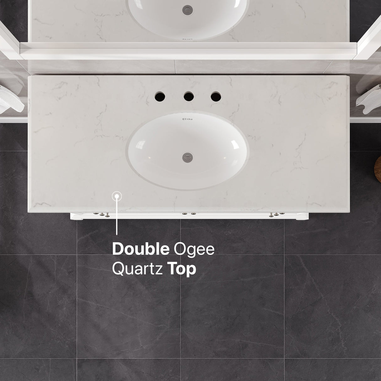 Eviva Elite 48 White Bathroom Vanity