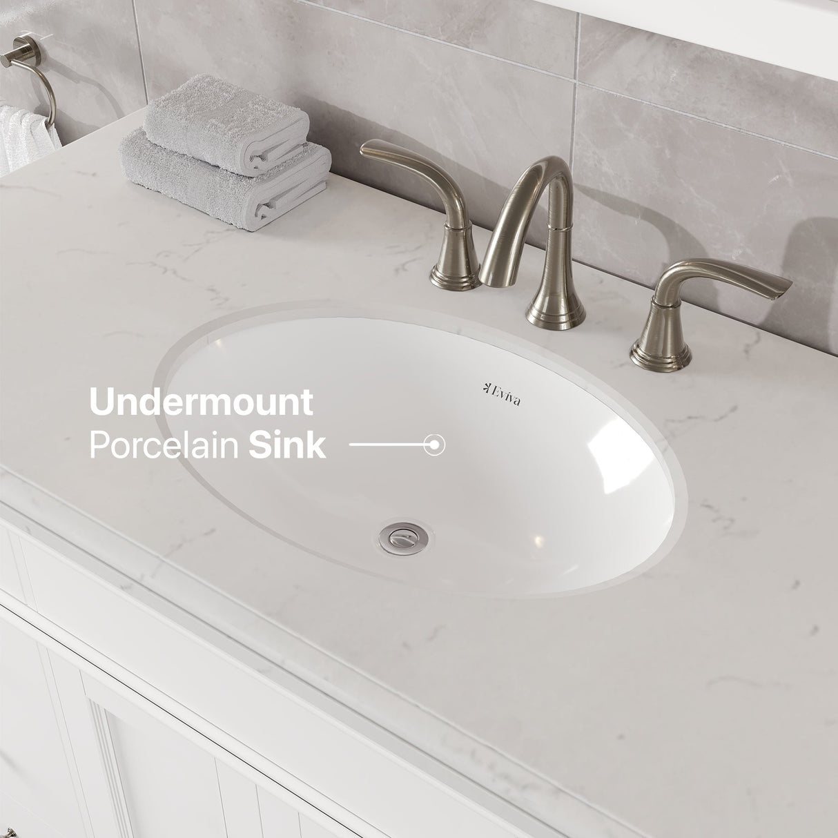 Eviva Elite 48 White Bathroom Vanity