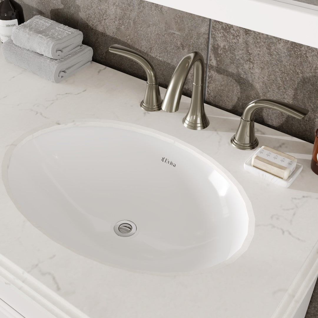 Elite Stamford 60 in. White Double Sink  Bath Vanity with Carrara Quartz Top and Undermount Porcelain Sinks