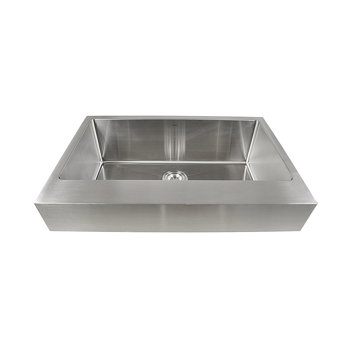 Nantucket Sinks' EZApron33-5.5 Patented Design Pro Series Single Bowl Undermount  Stainless Steel Kitchen Sink with 5.5 Inch Apron Front