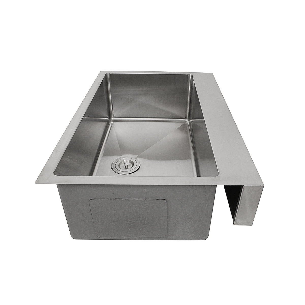 Nantucket Sinks' EZApron33-5.5 Patented Design Pro Series Single Bowl Undermount  Stainless Steel Kitchen Sink with 5.5 Inch Apron Front