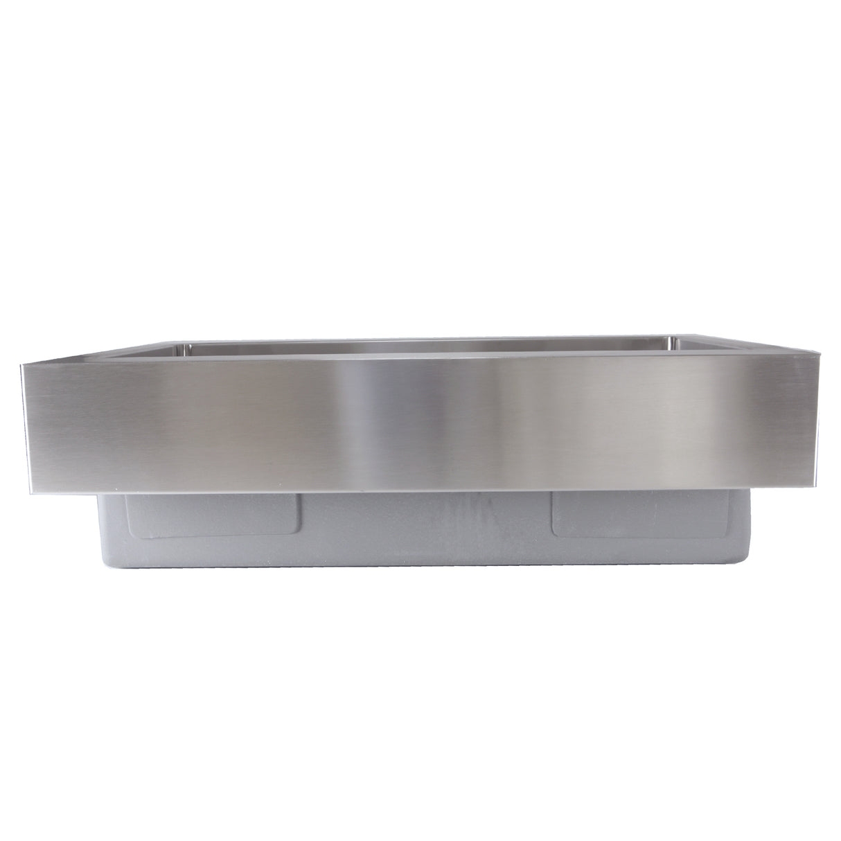 Nantucket Sinks' EZApron33-5.5 Patented Design Pro Series Single Bowl Undermount  Stainless Steel Kitchen Sink with 5.5 Inch Apron Front