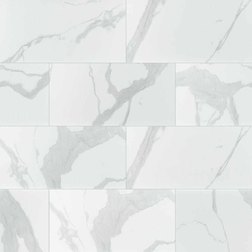 Eden statuary 12x24 matte porcelain floor and wall tile NEDESTA1224 product shot wall view 9 #Surface Finish_Matte