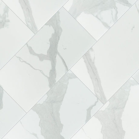 Eden statuary 12x24 polished porcelain floor and wall tile NEDESTA1224P product shot wall view 3 #Surface Finish_Polished
