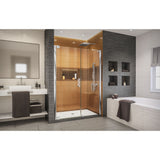 DreamLine Elegance-LS 56 - 58 in. W x 72 in. H Frameless Pivot Shower Door in Chrome