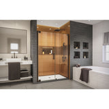 DreamLine Elegance-LS 49 - 51 in. W x 72 in. H Frameless Pivot Shower Door in Oil Rubbed Bronze