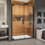 DreamLine Elegance-LS 49 - 51 in. W x 72 in. H Frameless Pivot Shower Door in Satin Black