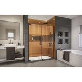 DreamLine Elegance-LS 58 1/2 - 60 1/2 in. W x 72 in. H Frameless Pivot Shower Door in Oil Rubbed Bronze