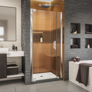 DreamLine Elegance-LS 38 - 40 in. W x 72 in. H Frameless Pivot Shower Door in Chrome