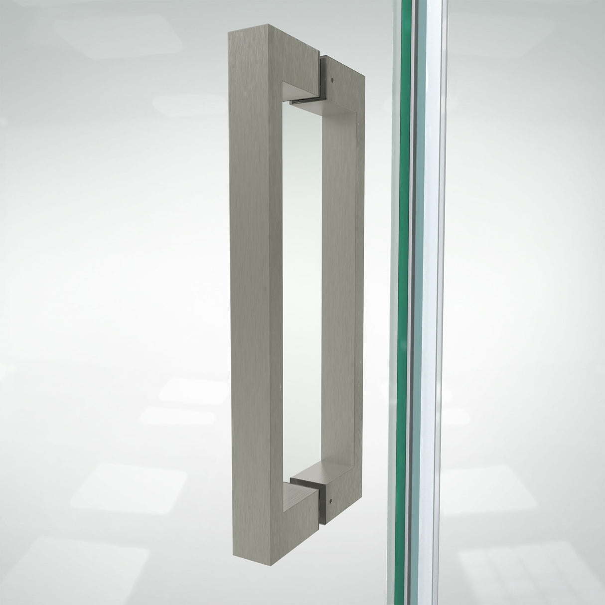 DreamLine Elegance Plus 51 3/4 -52 1/2 in. W x 72 in. H Frameless Pivot Shower Door in Brushed Nickel