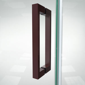 DreamLine Elegance Plus 46-46 3/4 in. W x 72 in. H Frameless Pivot Shower Door in Oil Rubbed Bronze