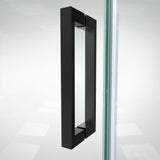 DreamLine Elegance-LS 55 - 57 in. W x 72 in. H Frameless Pivot Shower Door in Satin Black