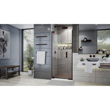 DreamLine Elegance Plus 30-30 3/4 in. W x 72 in. H Frameless Pivot Shower Door in Oil Rubbed Bronze