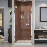 DreamLine Elegance 30 1/2 - 32 1/2 in. W x 72 in. H Frameless Pivot Shower Door in Chrome