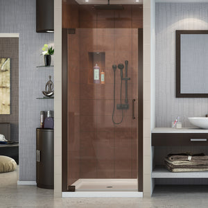 DreamLine Elegance 30 1/2 - 32 1/2 in. W x 72 in. H Frameless Pivot Shower Door in Oil Rubbed Bronze