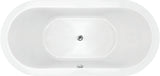 Hydro Systems EME6536SCO-WHI EMERALD 6536 STON W/ COMBO SYSTEM - WHITE