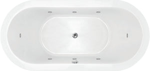 Hydro Systems EME6536SWP-BIS EMERALD 6536 STON W/ WHIRLPOOL SYSTEM - BISCUIT