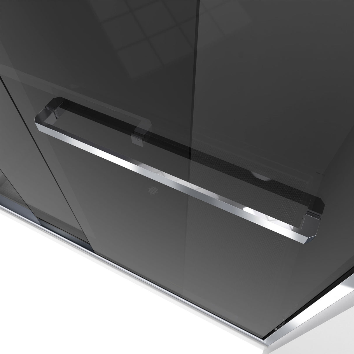 DreamLine Encore 56-60 in. W x 76 in. H Semi-Frameless Bypass Sliding Shower Door in Chrome and Gray Glass