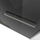 DreamLine Encore 56-60 in. W x 58 in. H Semi-Frameless Bypass Sliding Tub Door in Brushed Nickel and Gray Glass