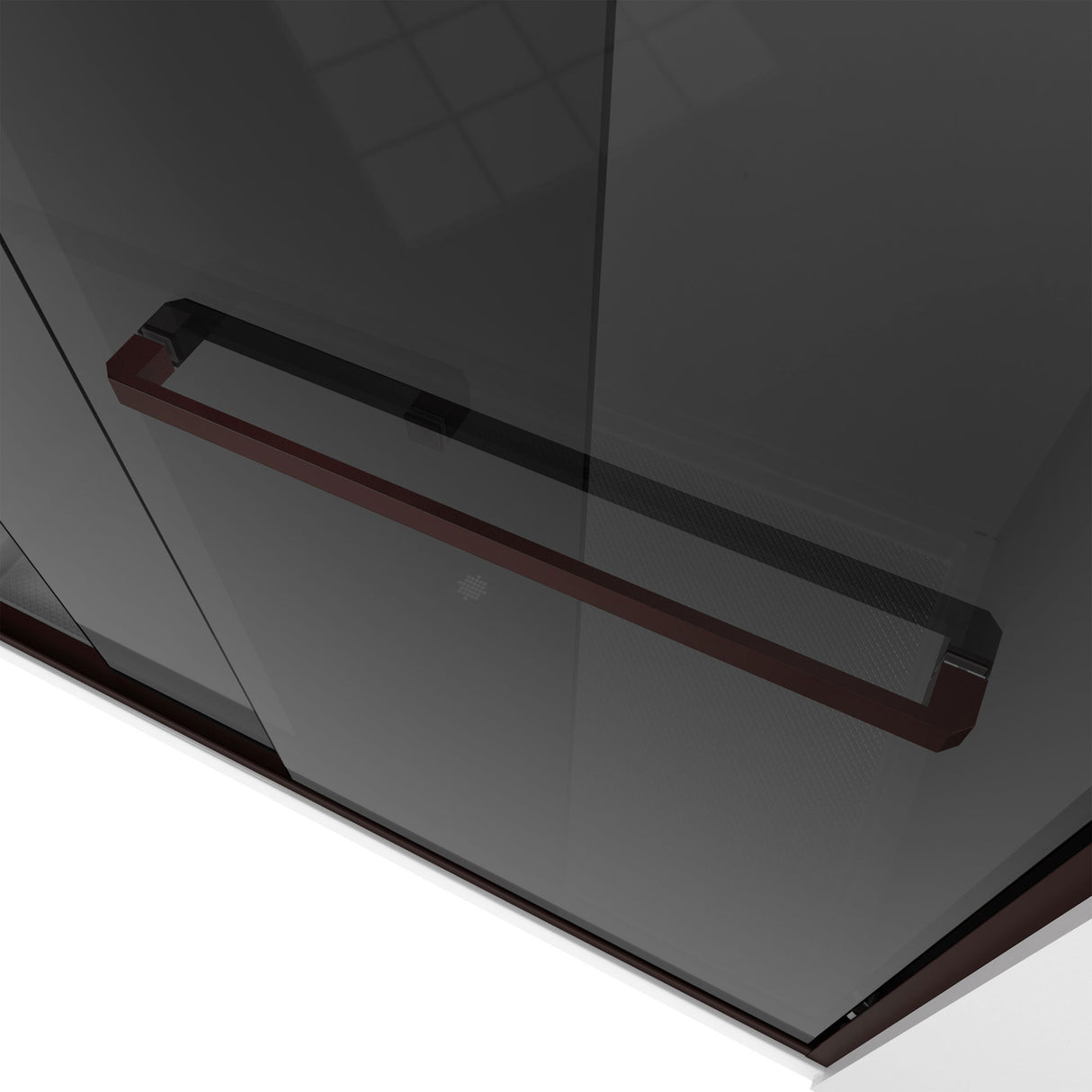 DreamLine Encore 56-60 in. W x 58 in. H Semi-Frameless Bypass Sliding Tub Door in Oil Rubbed Bronze and Gray Glass