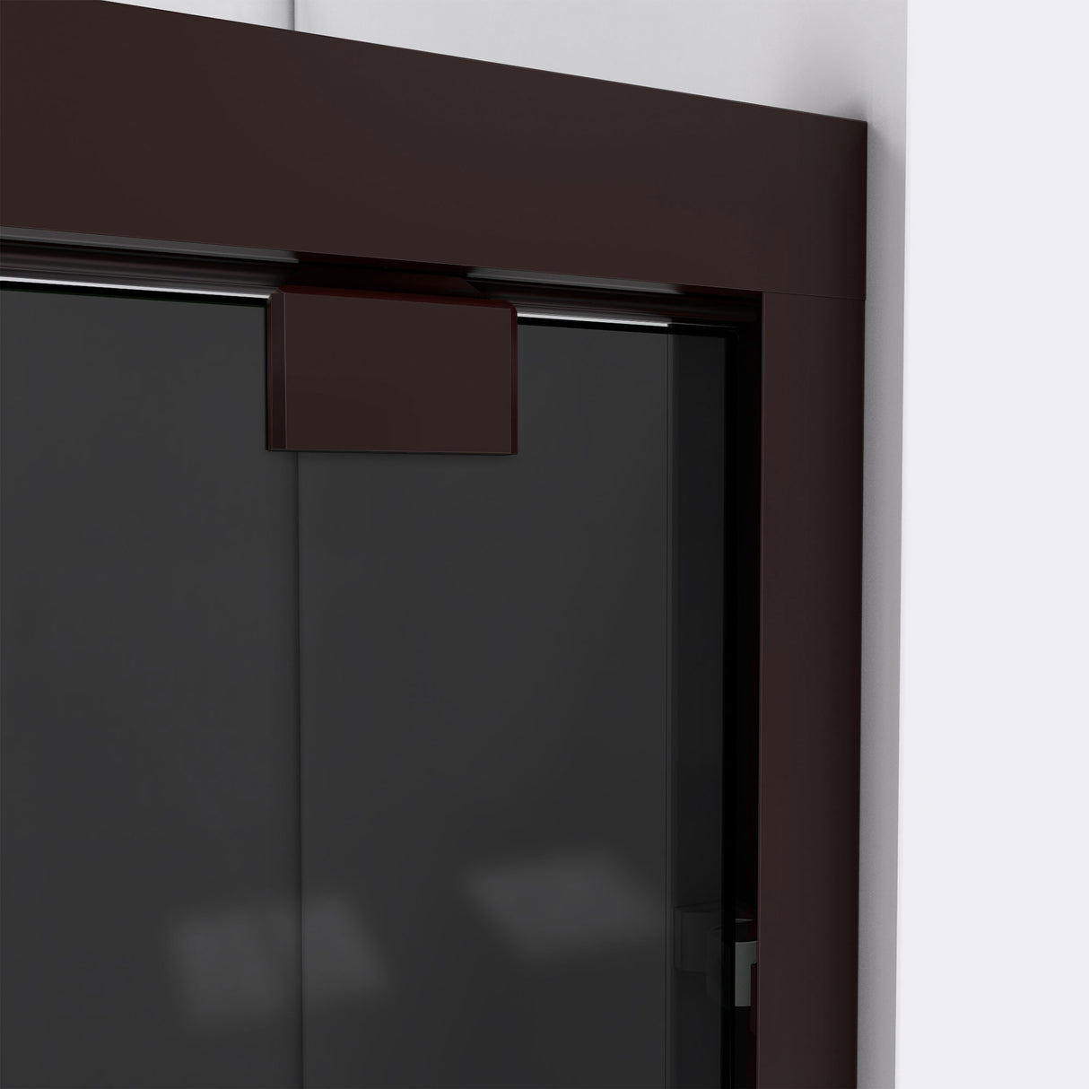 DreamLine Encore 56-60 in. W x 76 in. H Semi-Frameless Bypass Sliding Shower Door in Oil Rubbed Bronze and Gray Glass