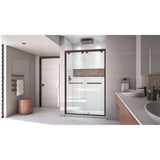 DreamLine Encore 44-48 in. W x 76 in. H Semi-Frameless Bypass Shower Door in Oil Rubbed Bronze