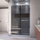 DreamLine Encore 44-48 in. W x 76 in. H Semi-Frameless Bypass Sliding Shower Door in Chrome and Gray Glass