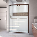 DreamLine Encore 50-54 in. W x 76 in. H Semi-Frameless Bypass Shower Door in Oil Rubbed Bronze