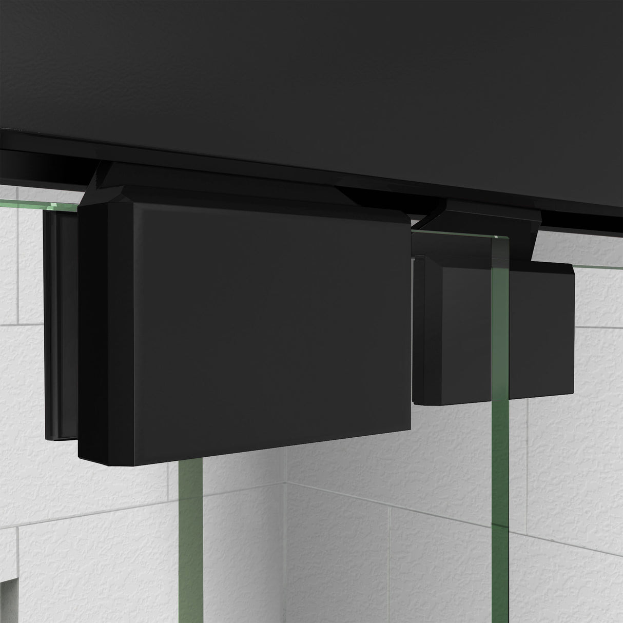 DreamLine Encore 30 in. D x 60 in. W x 78 3/4 in. H Bypass Shower Door in Satin Black and Left Drain White Base Kit